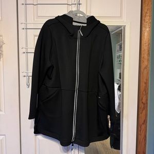 zuda Zip-front Hooded Scuba Jacket